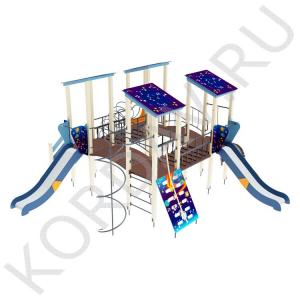 Детский игровой комплекс с четырьмя мостами ПДИ 2.28 (1)